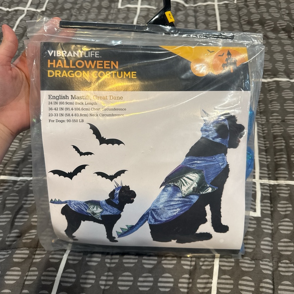 Vibrant Blue Halloween Dragon Costume for Kids